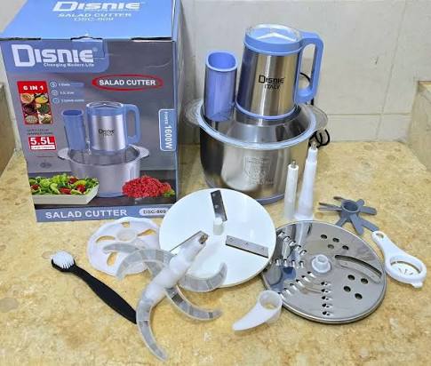 5.5L Disnie 8 in1 DSC-809 Salad Cutter and Food Chopper With Fruits Pleeler
